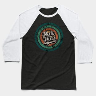 Nate Diaz // Retro Circle Crack Vintage Baseball T-Shirt